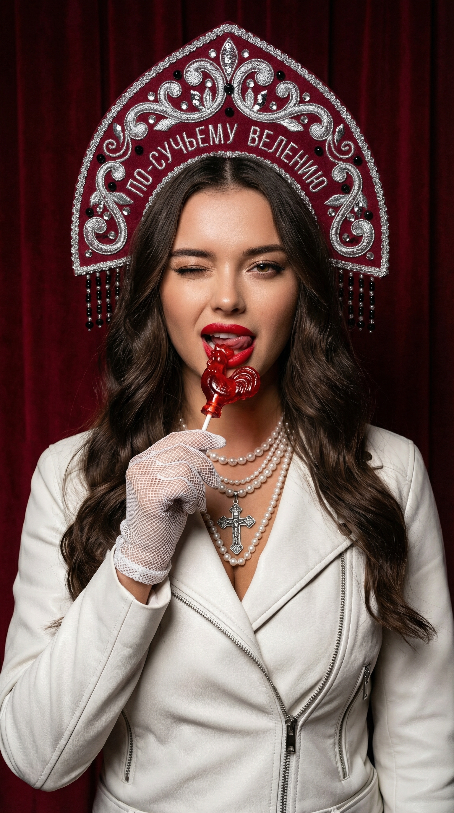 Seductive Queen's Lollipop Tease | پرامپت تصویر هوش مصنوعی