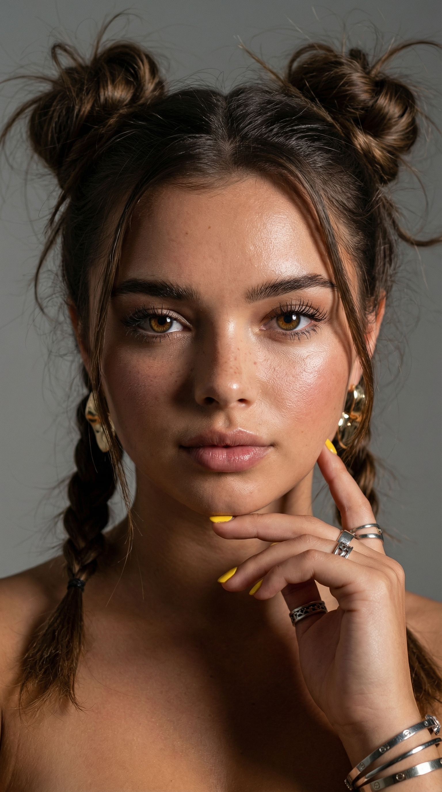 Ethereal Portrait with Golden Details | پرامپت تصویر هوش مصنوعی