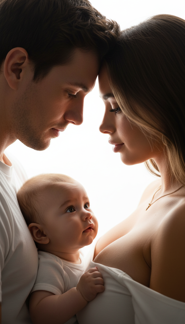 Tender Family Moment in Light | پرامپت تصویر هوش مصنوعی