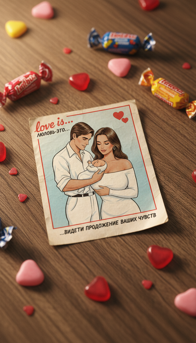 Vintage Love Note with Hearts | پرامپت تصویر هوش مصنوعی