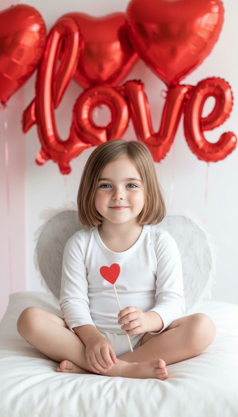 Baby Angel Valentine Love Scene | پرامپت تصویر هوش مصنوعی