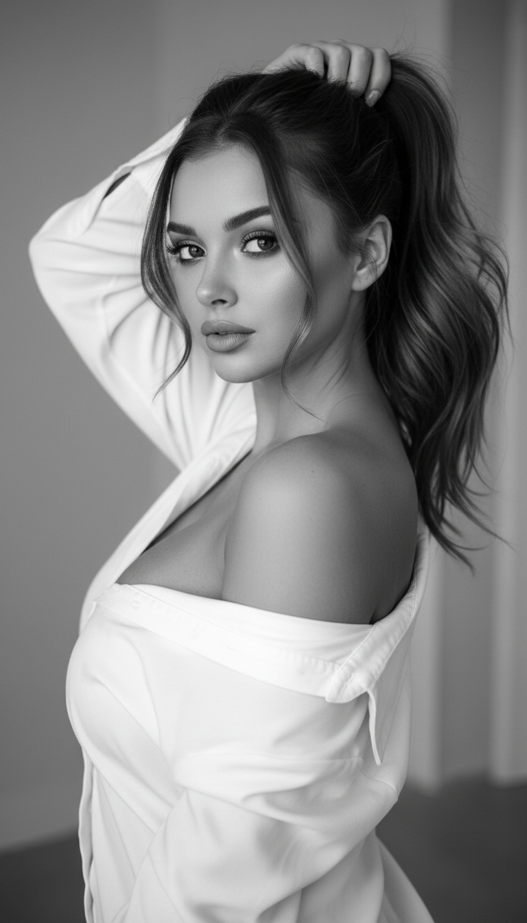 Elegant Portrait in Soft Light | پرامپت تصویر هوش مصنوعی