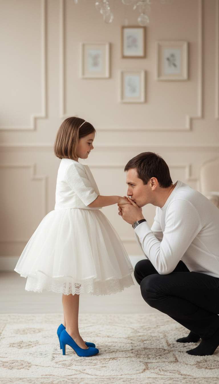 Father's Gentle Dance Lesson | پرامپت تصویر هوش مصنوعی