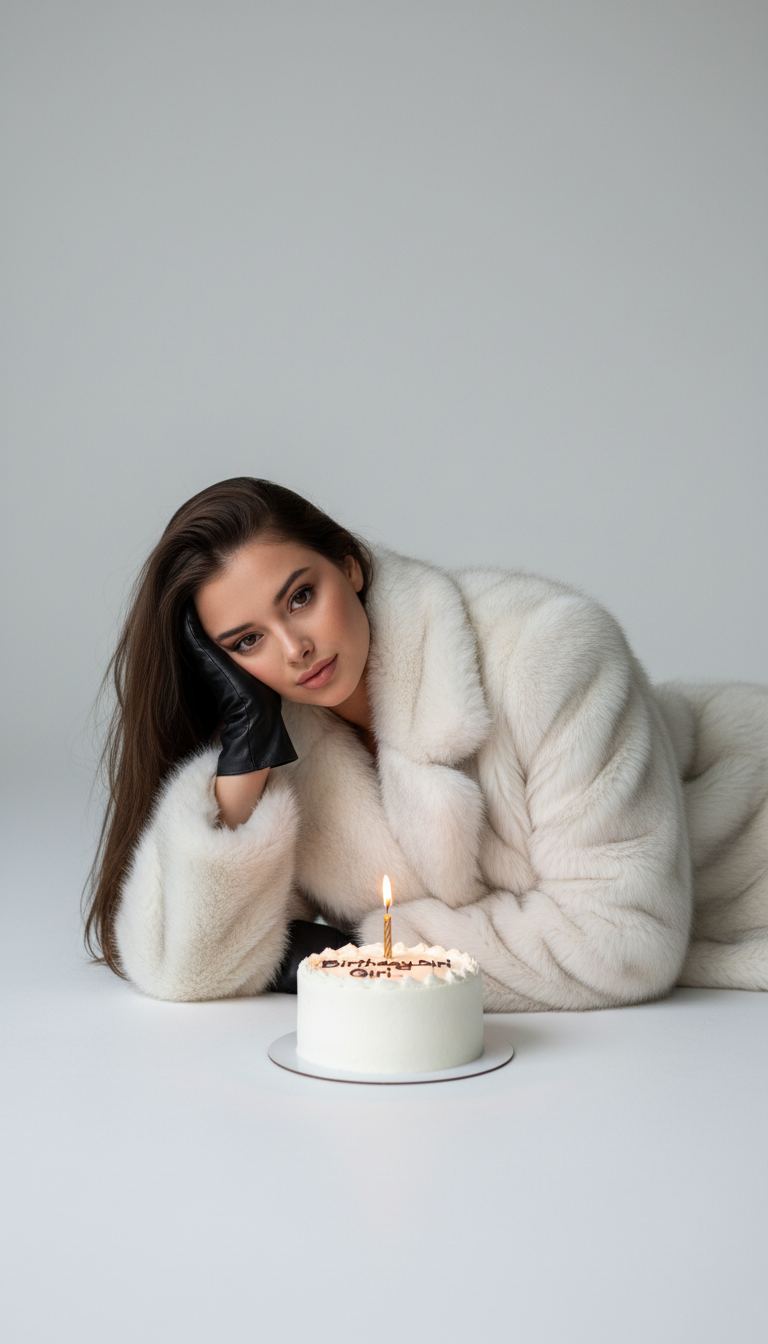 Birthday Dreams in White Fur | پرامپت تصویر هوش مصنوعی