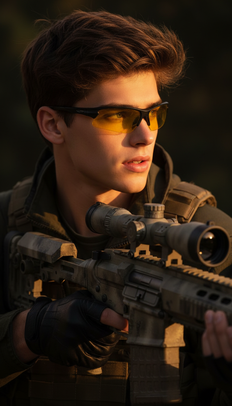 Hunter in Golden Sunset Light | پرامپت تصویر هوش مصنوعی