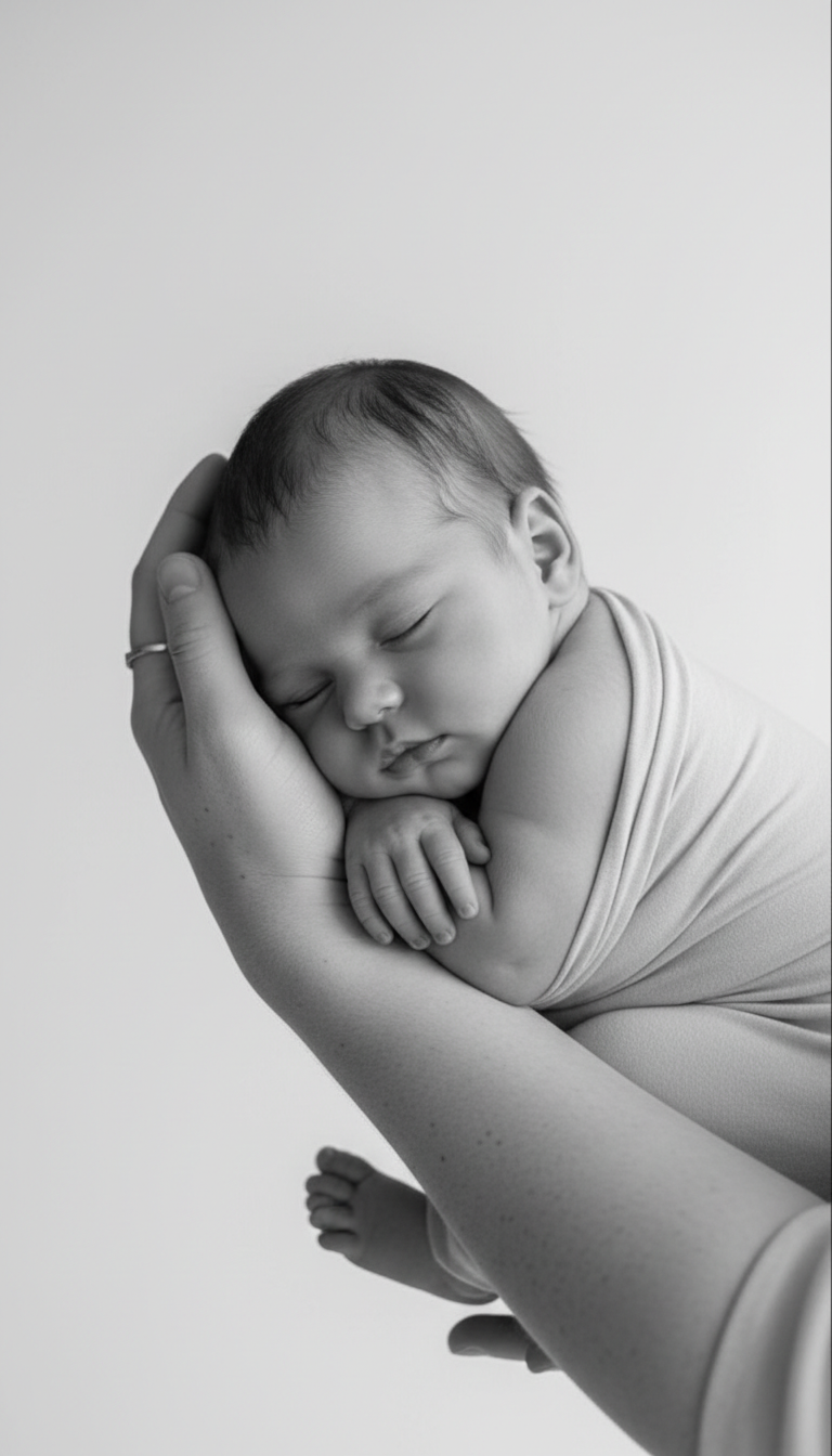 Newborn's Tender Embrace | پرامپت تصویر هوش مصنوعی
