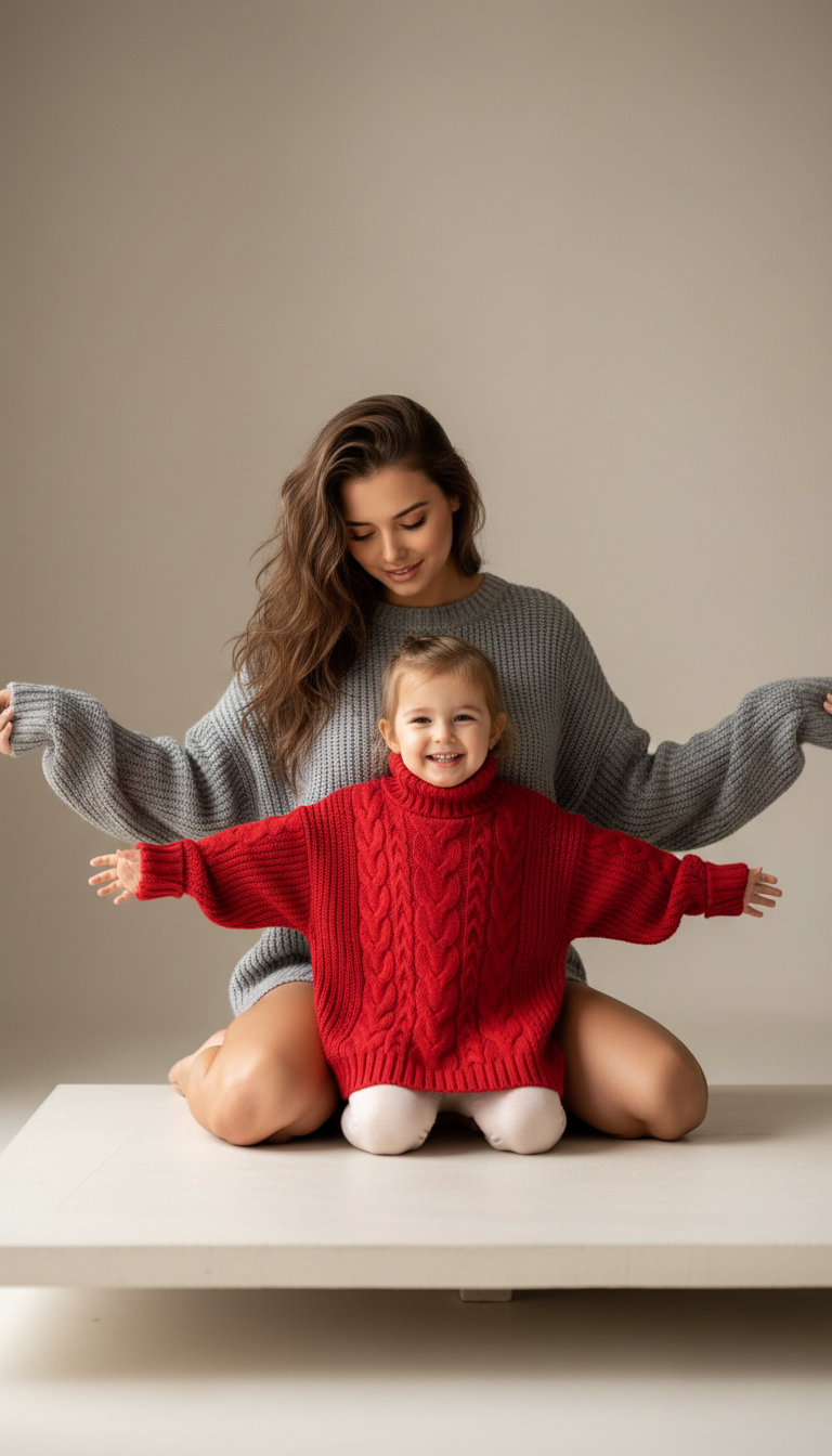 Mother Daughter Dancing Joy | پرامپت تصویر هوش مصنوعی