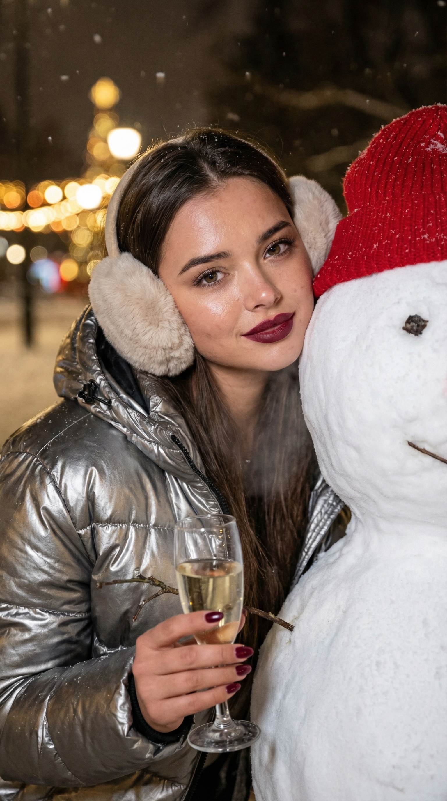 Winter Toast with Snowman Friend | پرامپت تصویر هوش مصنوعی