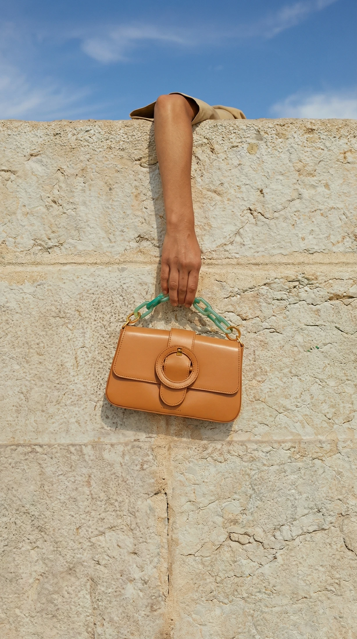 Elegant Leather Handbag Suspension Poster