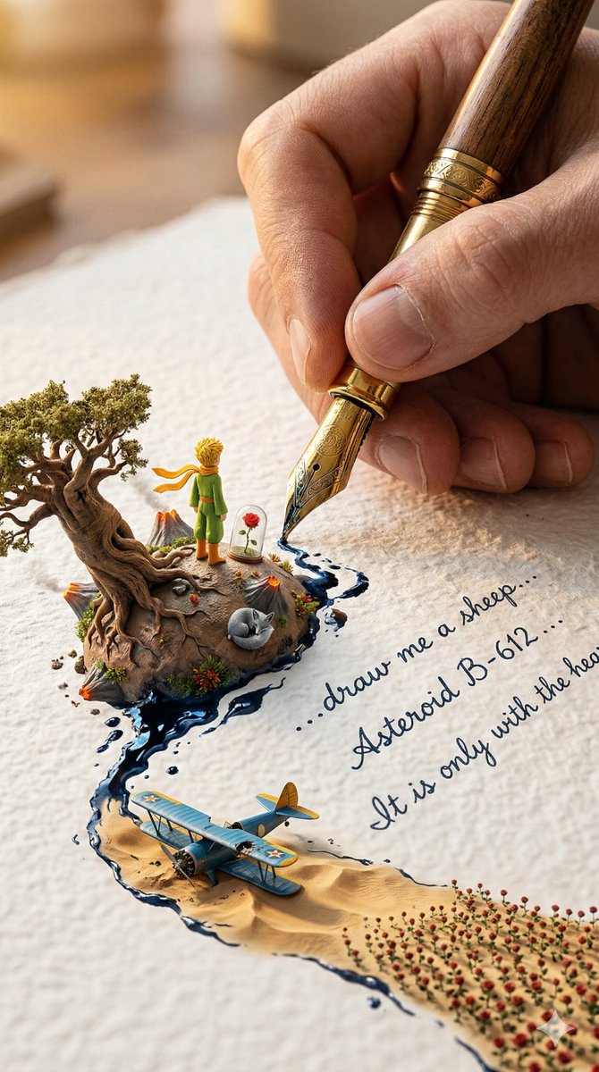 A colossal hand gripping an enormous vintage fountain pen, captured in vertical portrait format (9:16), writing on endle