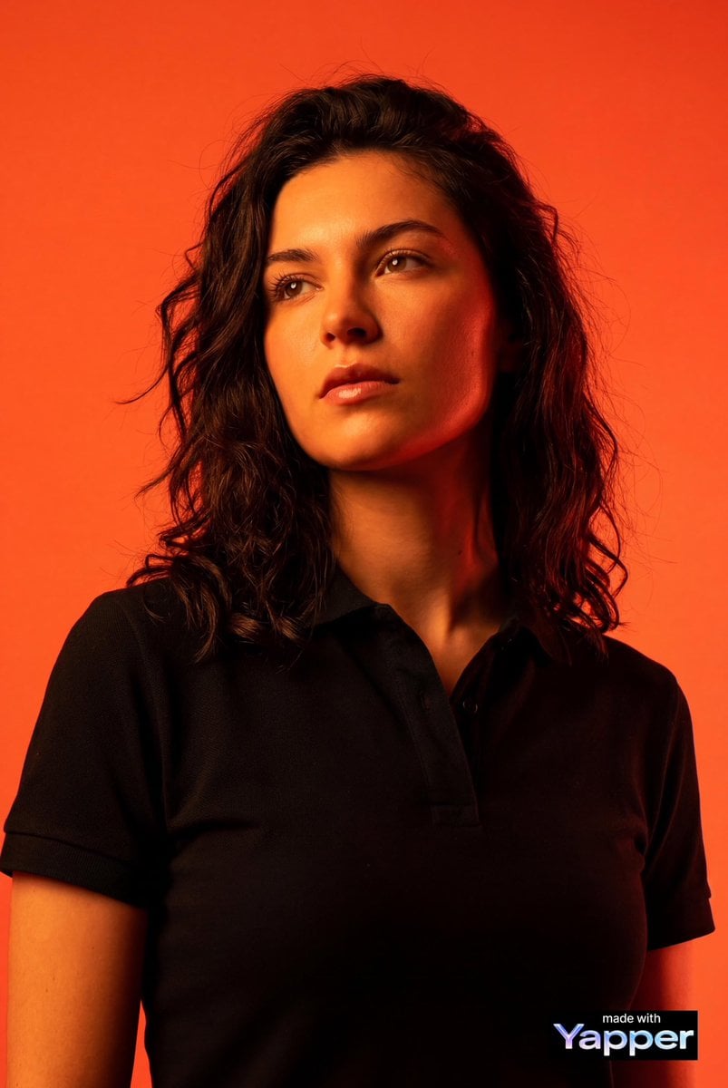 Create a high-impact editorial studio portrait using the person from the attached reference photo as the only identity s