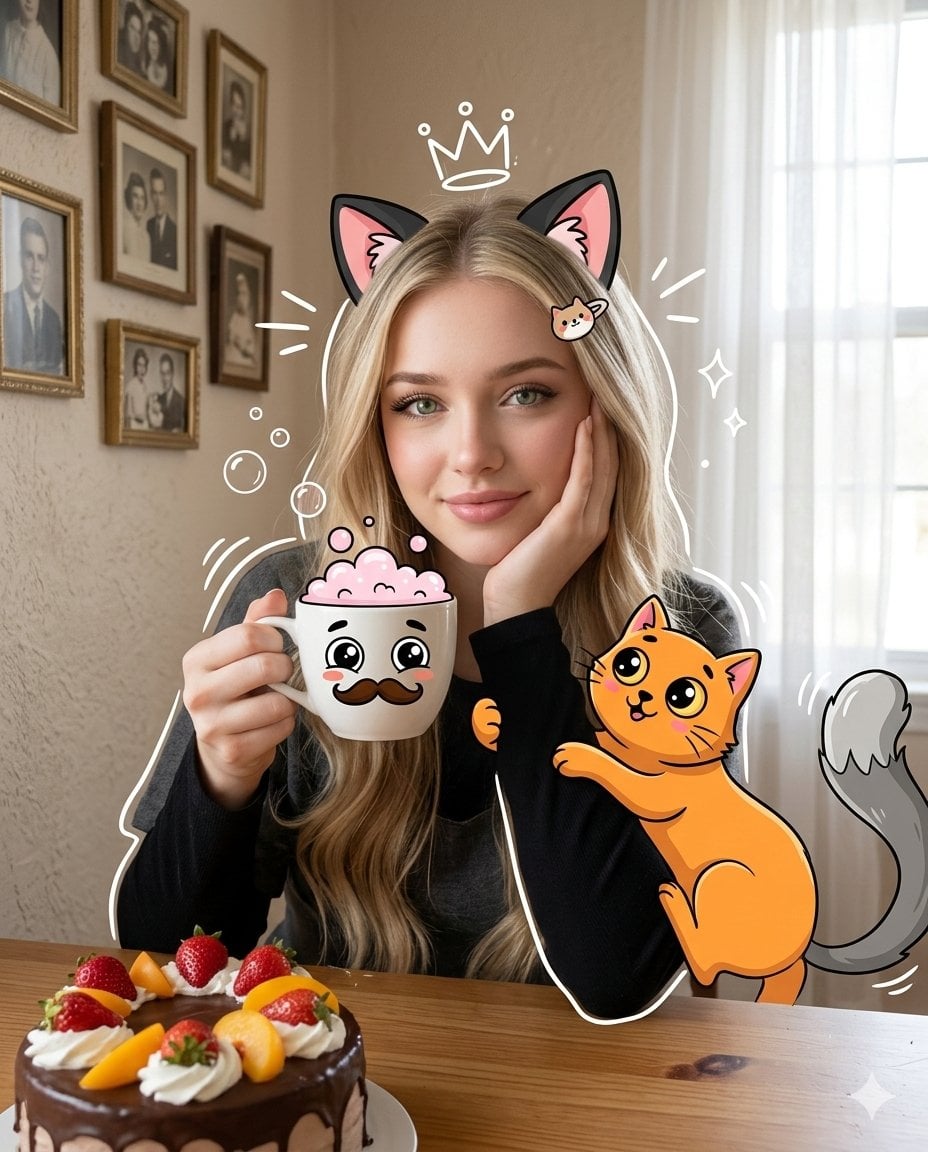 {
  "title": "[Title: Whimsical Cozy Portrait]",
  "input_image": "[UPLOAD YOUR IMAGE]",
  "description": "Transform the