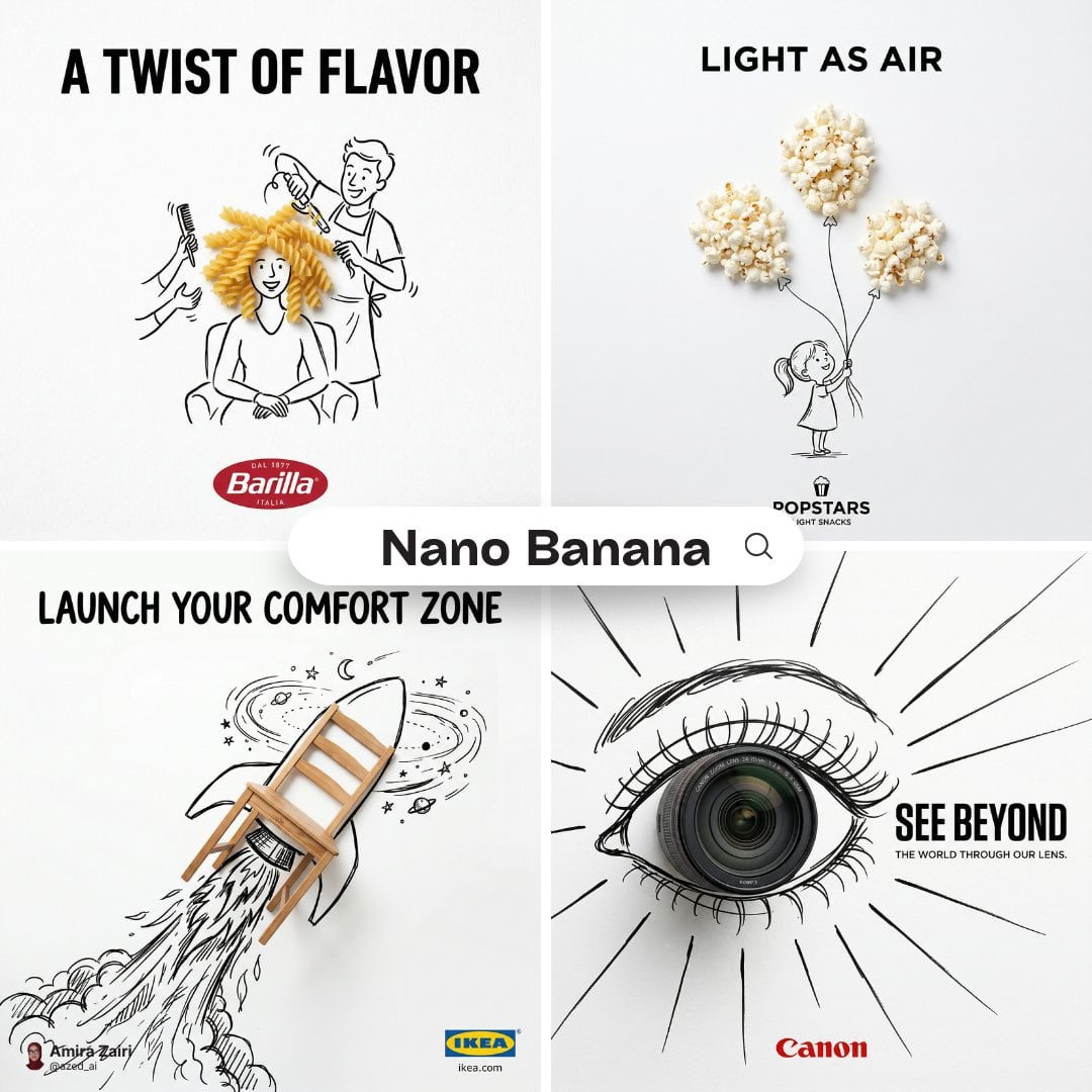 A minimalist and creative advertisement set on a pure white background. A real photographic [Real Object] is integrated 