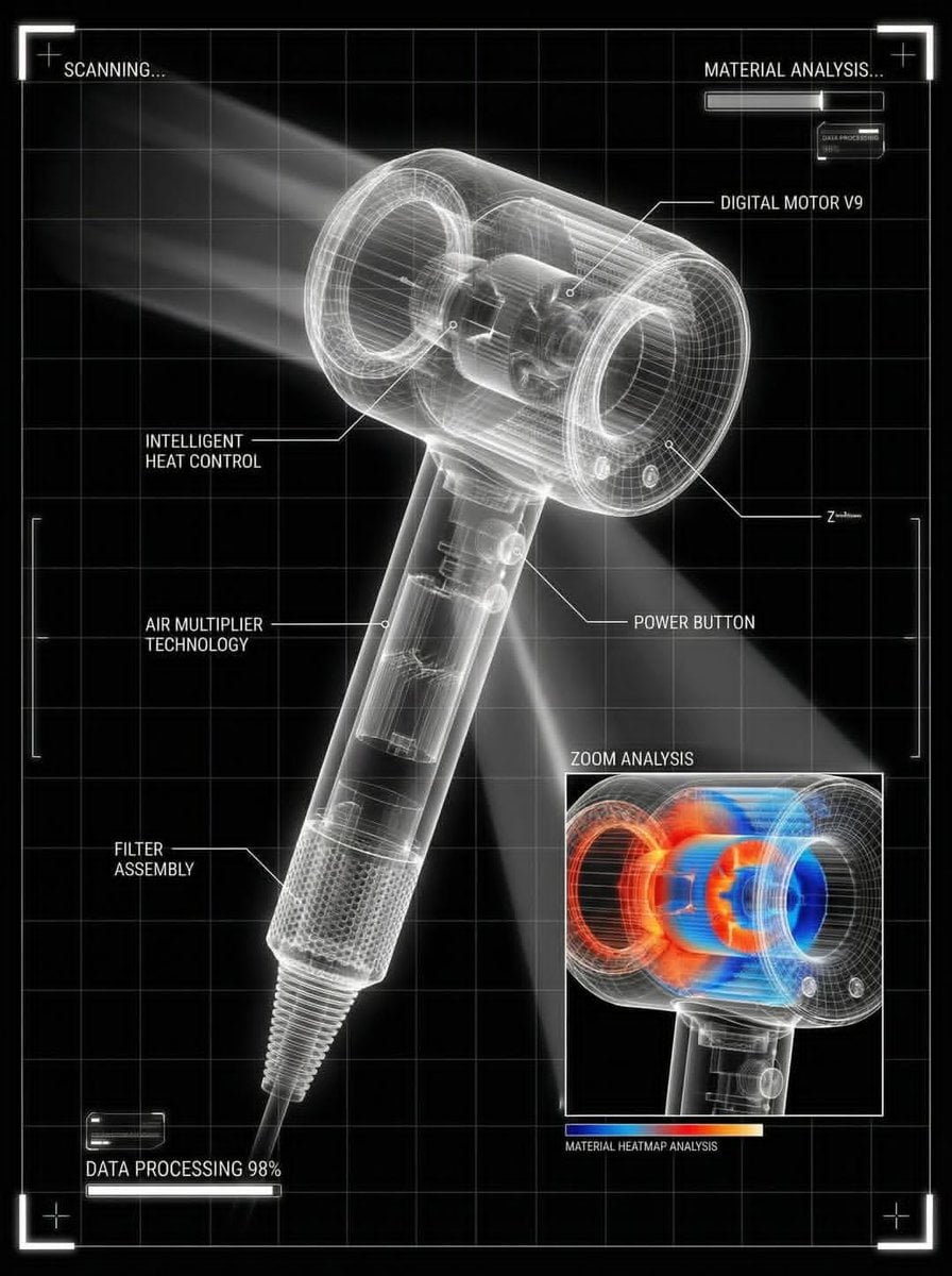 You are a world-class director of industrial visualization and a futuristic interface designer specializing in advanced 