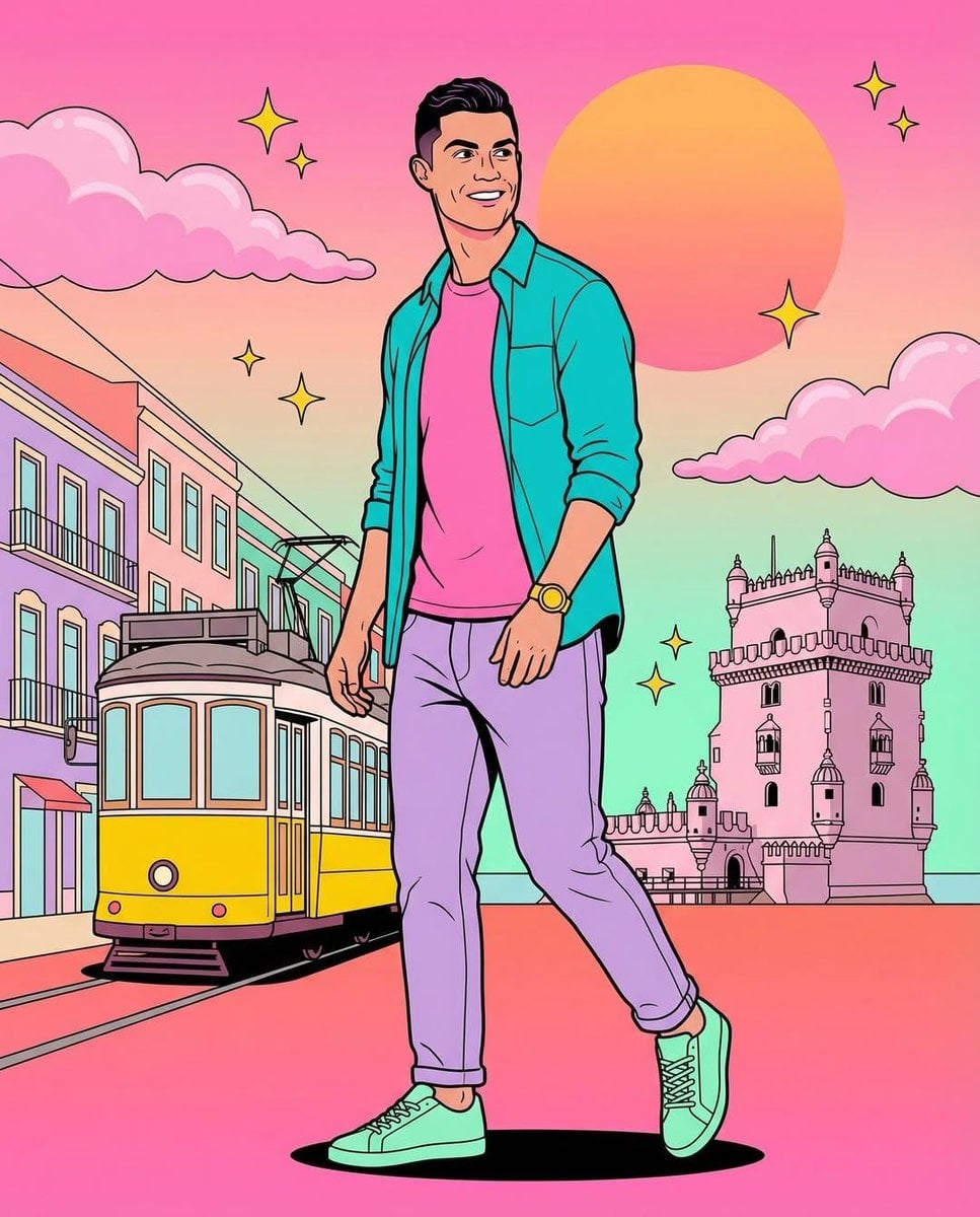 Convert the person in the attached reference photo into a 
hyper-vibrant 80s pop-art illustration.

CHARACTER:
- Faithfu