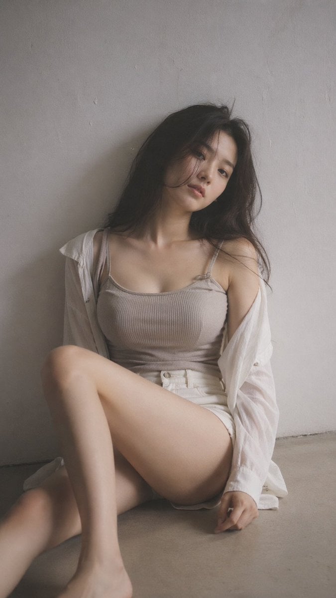 9:16 vertical — editorial portrait, single subject  soft black mist filter, subtle haze, gentle highlight bloom, muted t