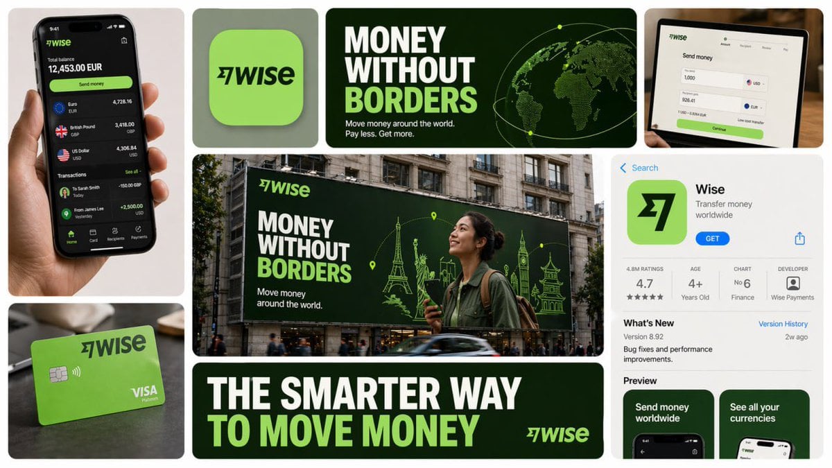 Create a 16:9 horizontal bento-grid brand collage for [BRAND NAME] in a polished contemporary campaign style.  
Use a fi