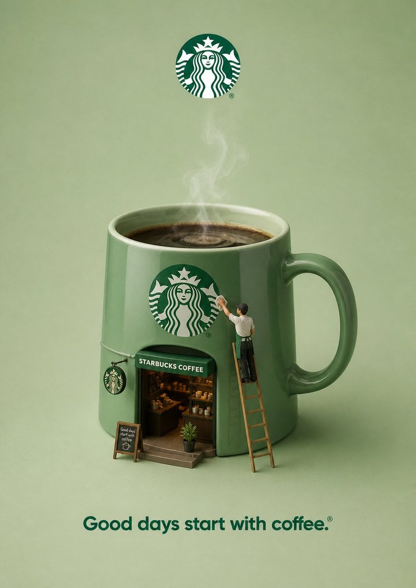 Create a creative 3D advertisement for [ type here any brand ], featuring a surreal object made from elements of the bra