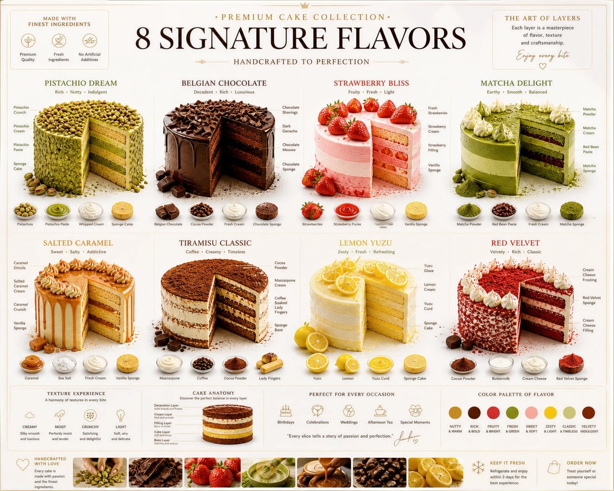 You are a world-class food photographer and infographic designer.

Create a premium food infographic poster showcasing m