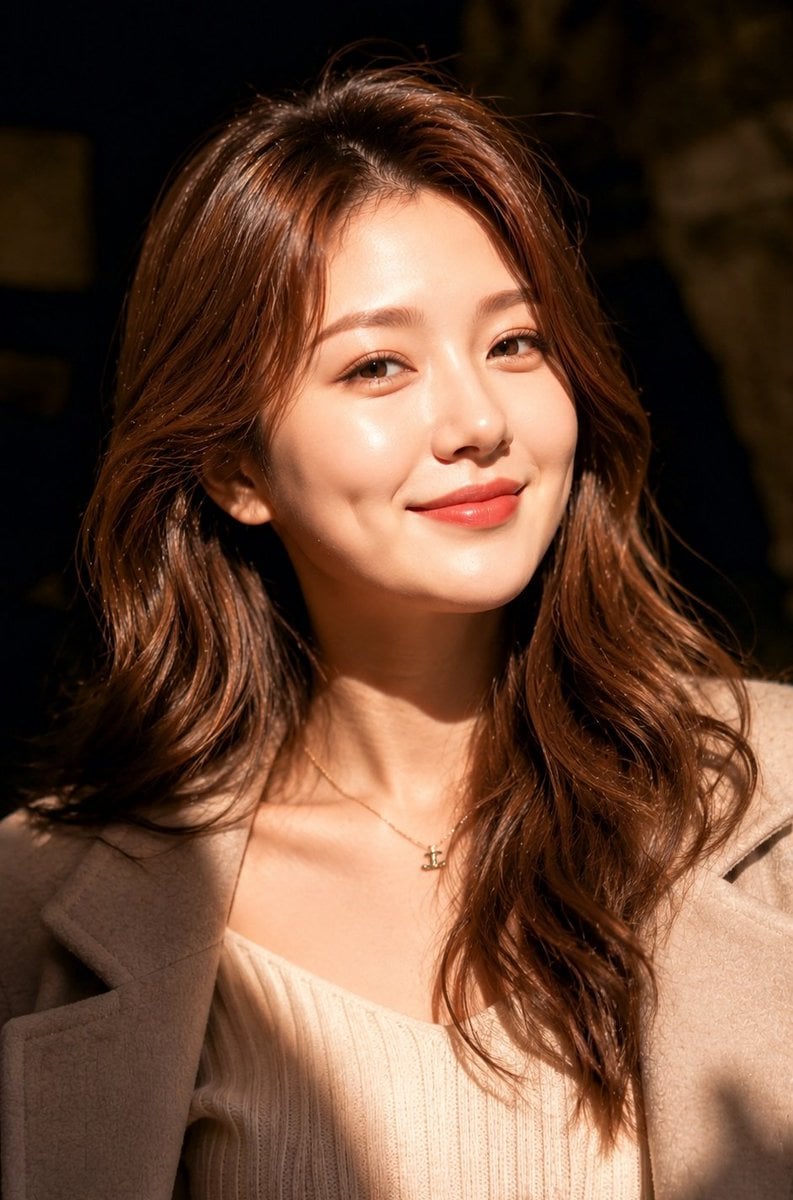 Ultra realistic close-up portrait of a beautiful young [Hero Subject: East Asian] woman with the exact facial structure 