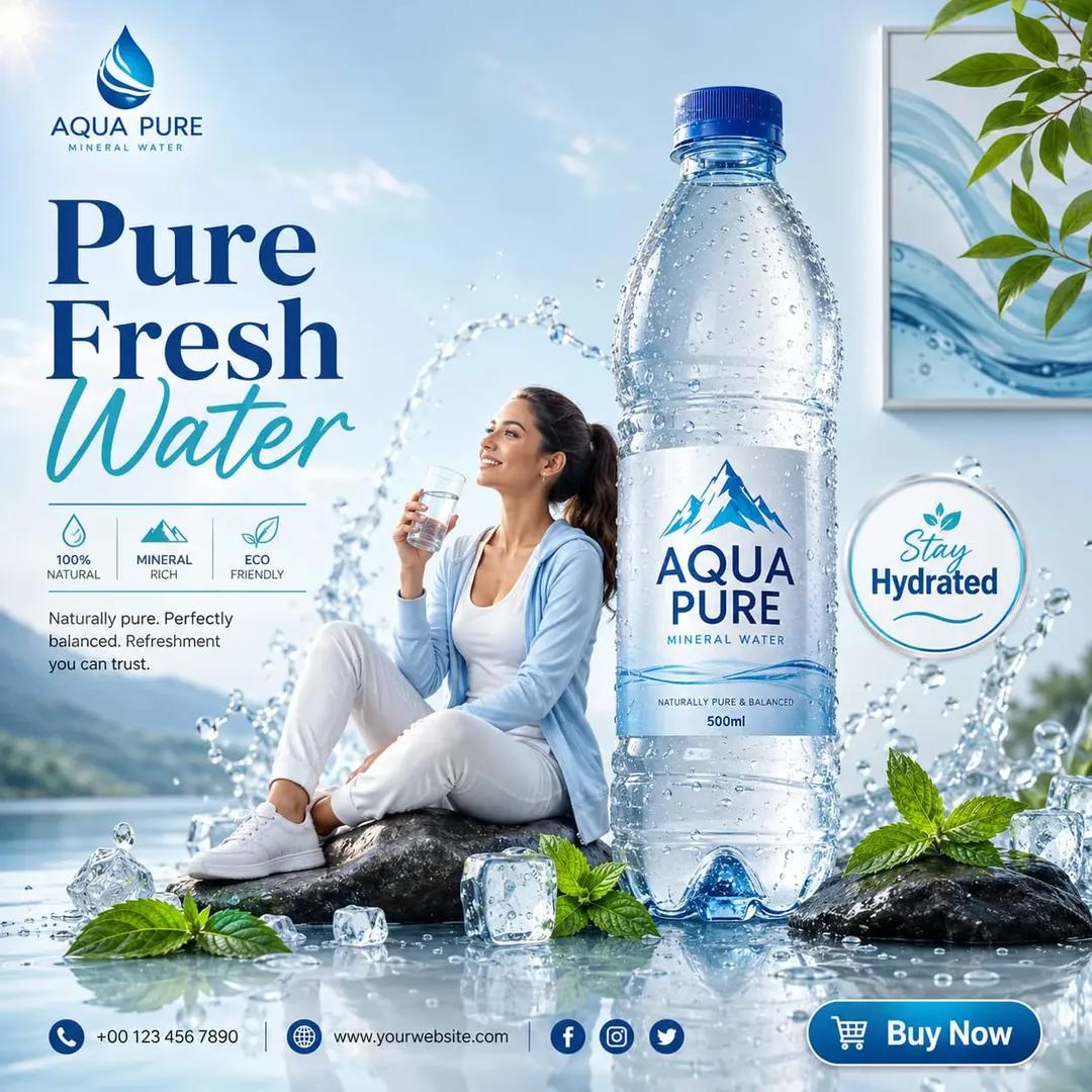 Create a creative commercial advertising poster for [PRODUCT NAME], a [PRODUCT TYPE], inspired by vibrant tropical produ