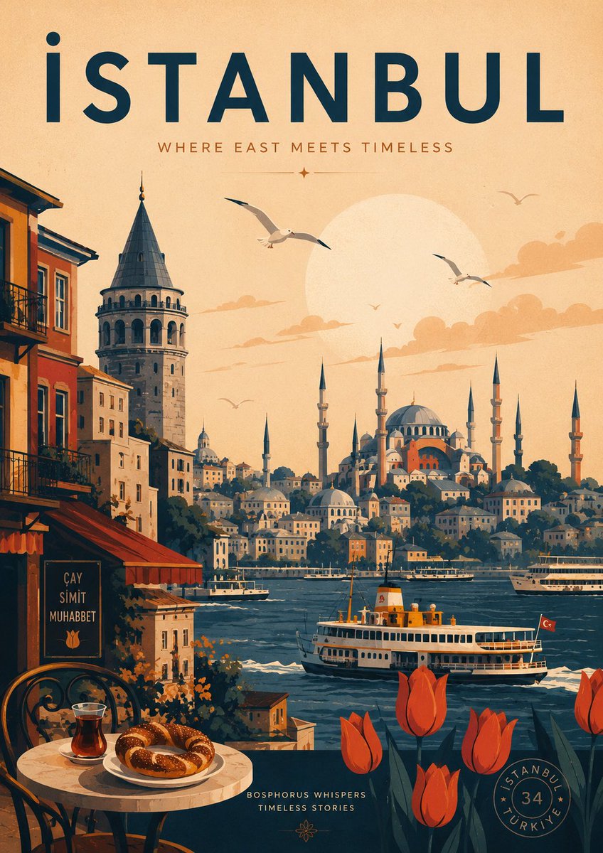 Create a modern AI-generated travel poster inspired by the aesthetic of [Hero Subject: Wild Fever Studio] on Etsy, featu