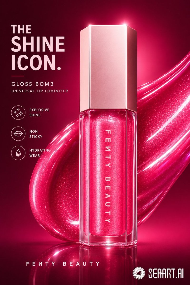 UNIVERSAL PRODUCT-CENTRIC STATIC AD MASTER PROMPT — [Hero Subject: BEAUTY BRANDS

Create] a premium product-centric stat