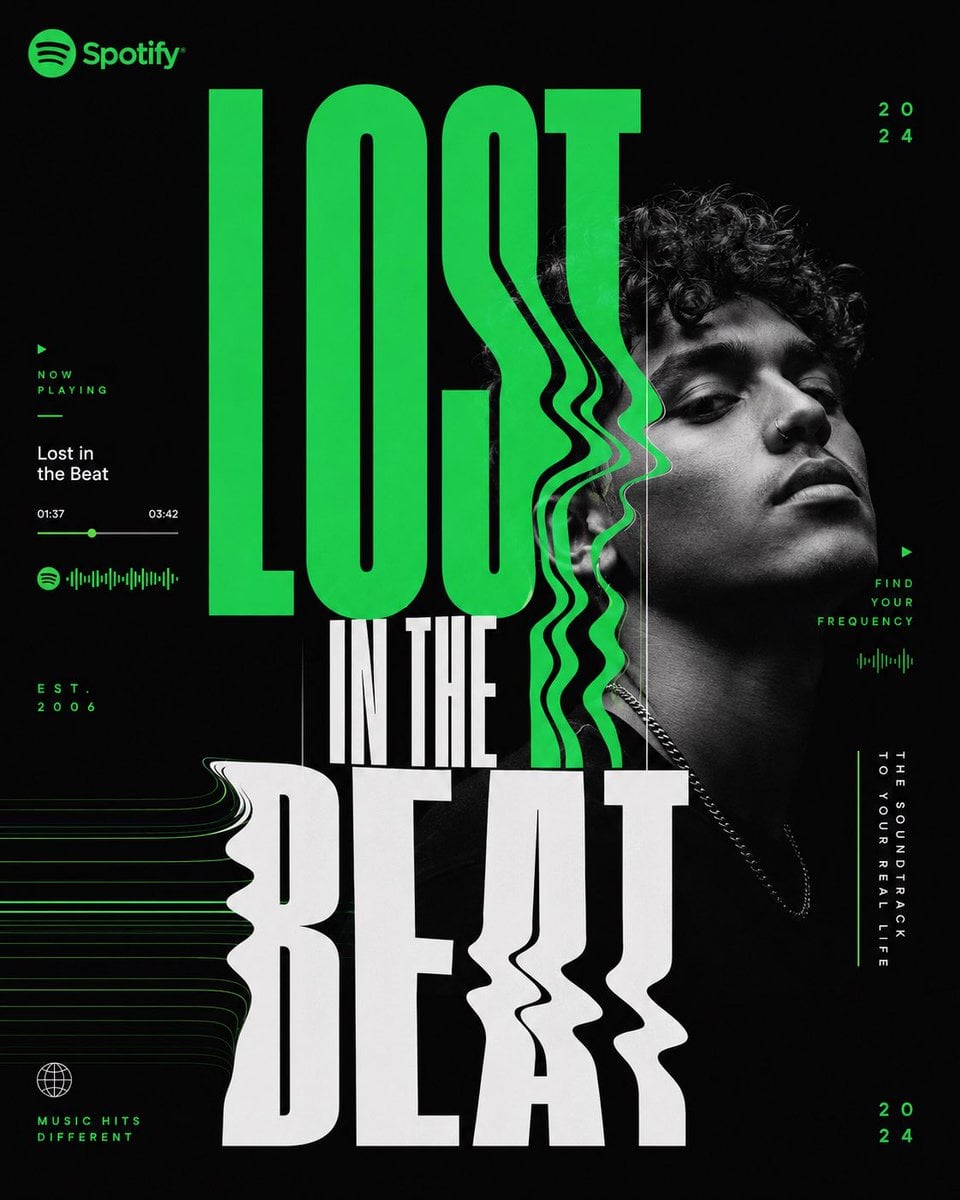  [SPOTIFY — LOST IN THE BEAT]

Act as Spotify Creative Studio, AKQA, Buck, COLLINS, Pentagram and Media.Monks creating a