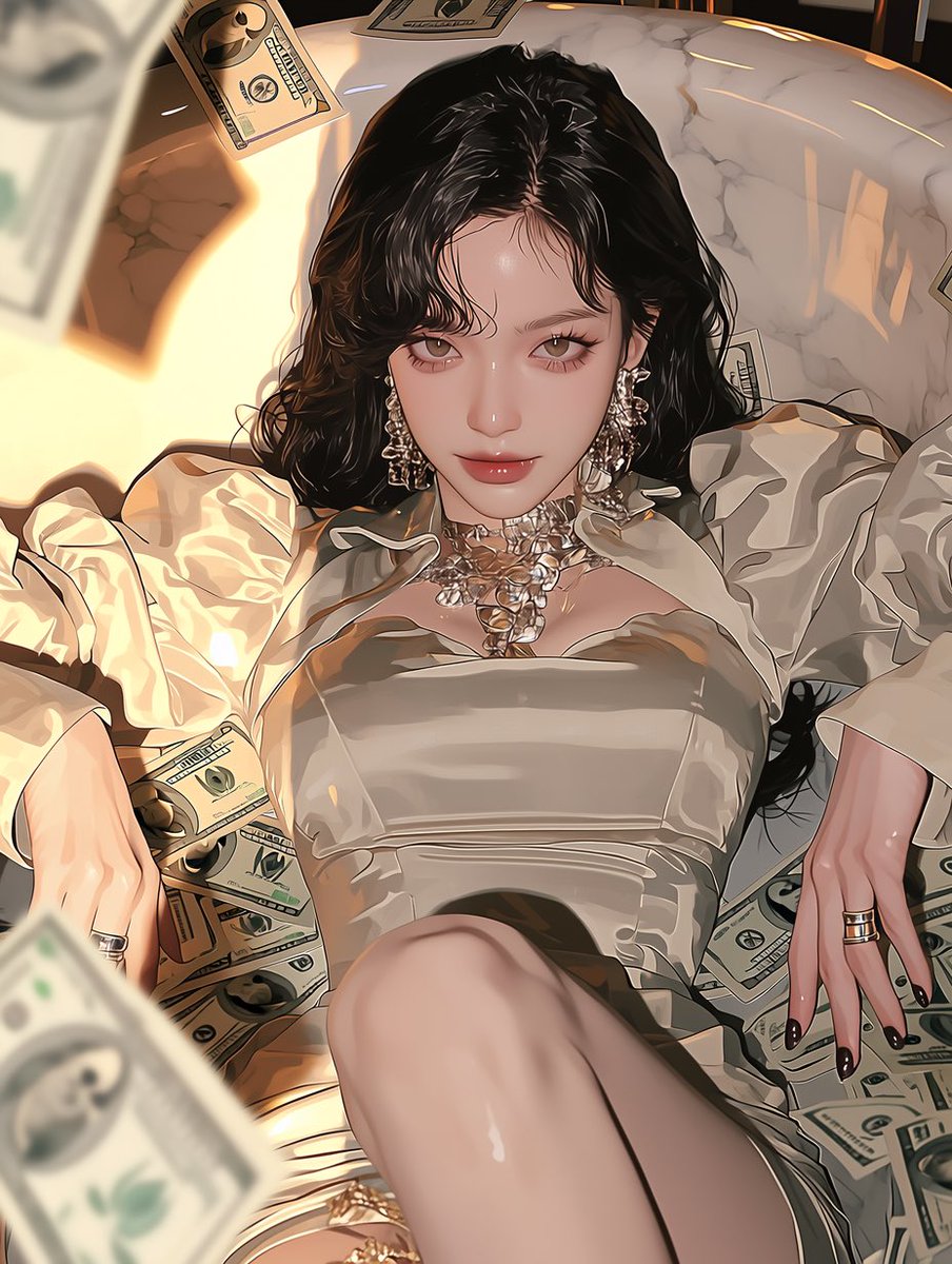 masterpiece, best quality, ultra detailed, semi-realistic anime style, cinematic luxury lighting, (외형), sitting graceful