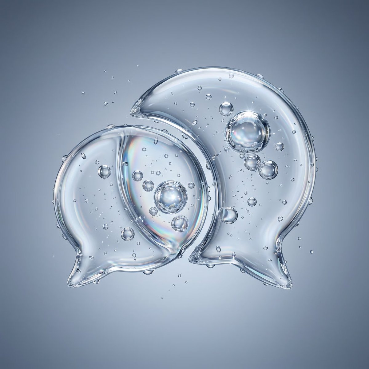 Transform [LOGO NAME] into a premium water-bubble logo while preserving its exact shape, proportions, and brand identity