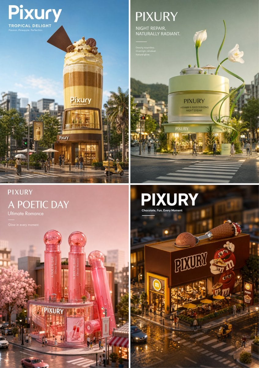 [General Tips for Brand Miniature Architecture Posters]  Please generate a vertical 2:3 ultra-realistic miniature archit