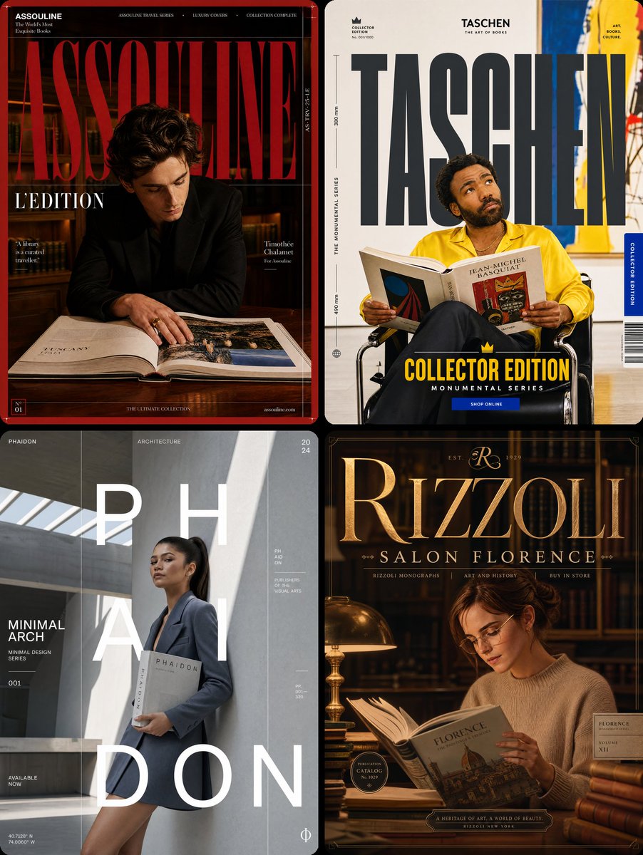 [Brand Name: Assouline] × [Hero Subject: Timothée Chalamet] — [Campaign Name: L'EDITION]
FORMAT: Ultra-Premium Book SMM 