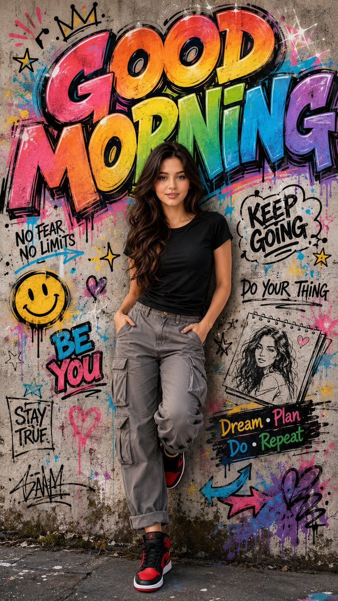Ultra-realistic IMAX-level Netflix-style cinematic street-art fashion illustration poster, 9:16 vertical composition, a 