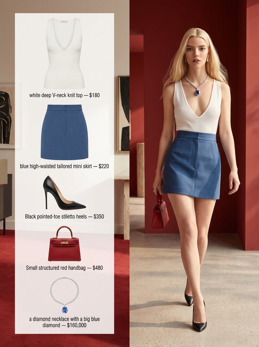 A refined fashion editorial image with a 3:4 aspect ratio, split into two clear …