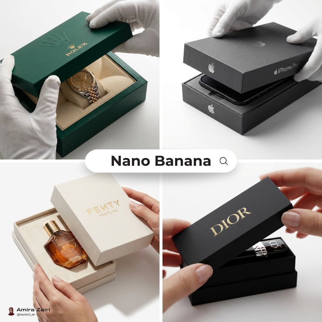 [product], luxury packaging reveal scene, premium unboxing moment, pristine hand…