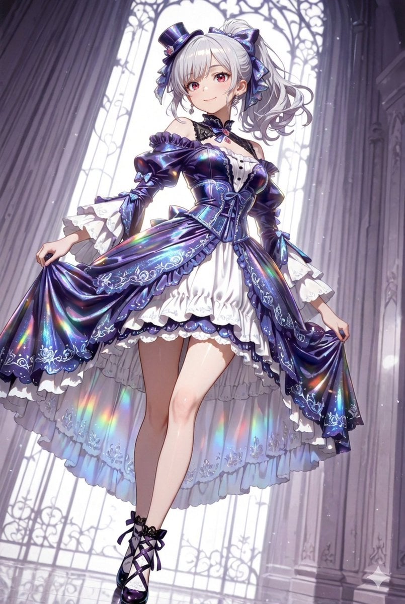 もう少しテカテカさせてみたのじゃ✨ 今回はあーるさんに教えてもらった手法を使ったのじゃ SD→Nanobanana→SDで顔だけインペイント修正 SDとNano…