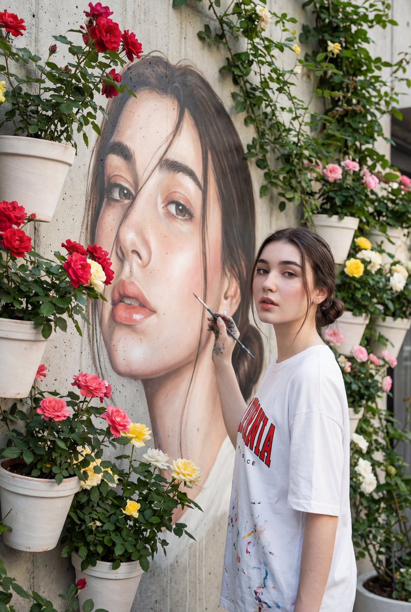 Don't chang my facial features Create a realistic vertical portrait 8K The perso…