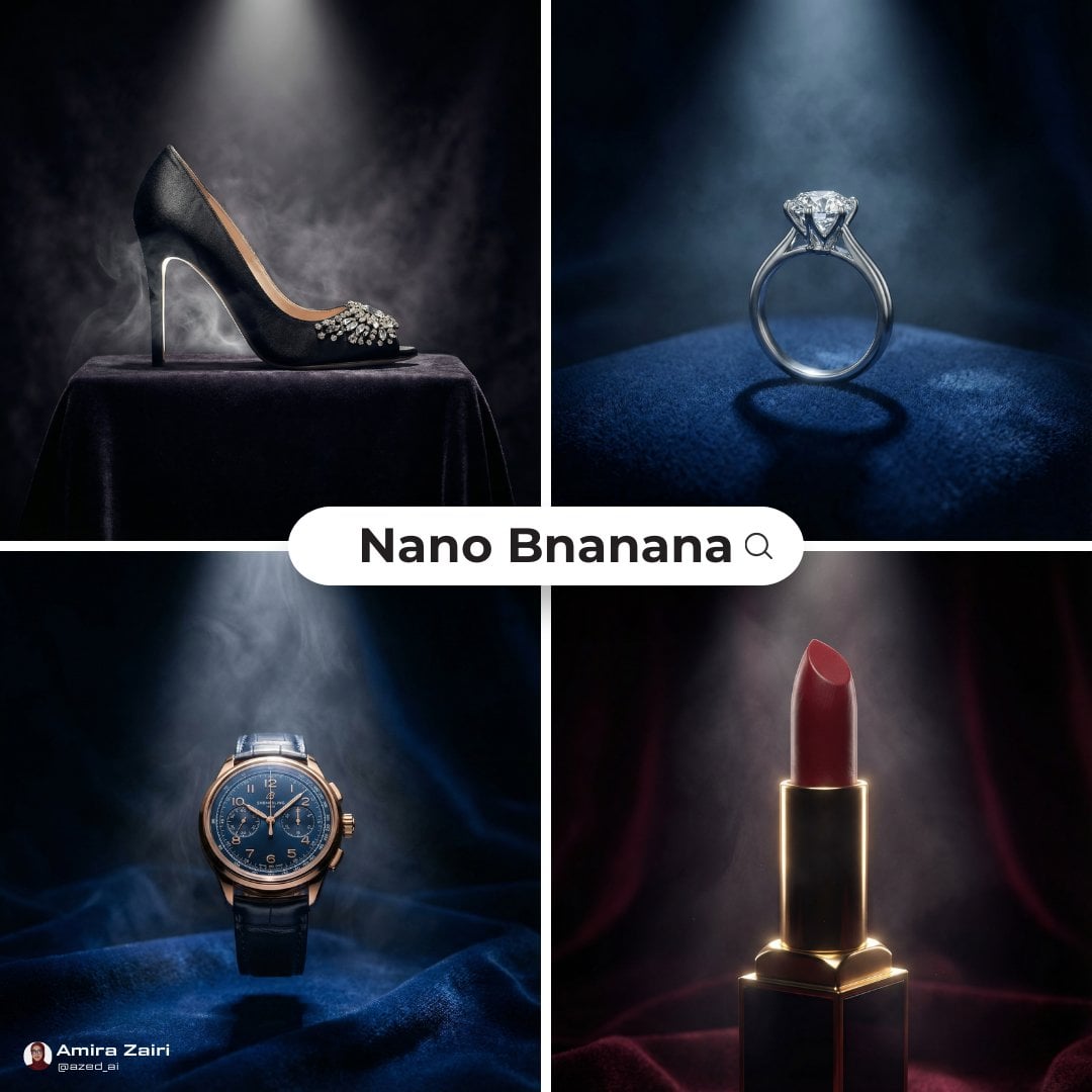 [product], luxury product hero shot, dark velvet background, single spotlight to…