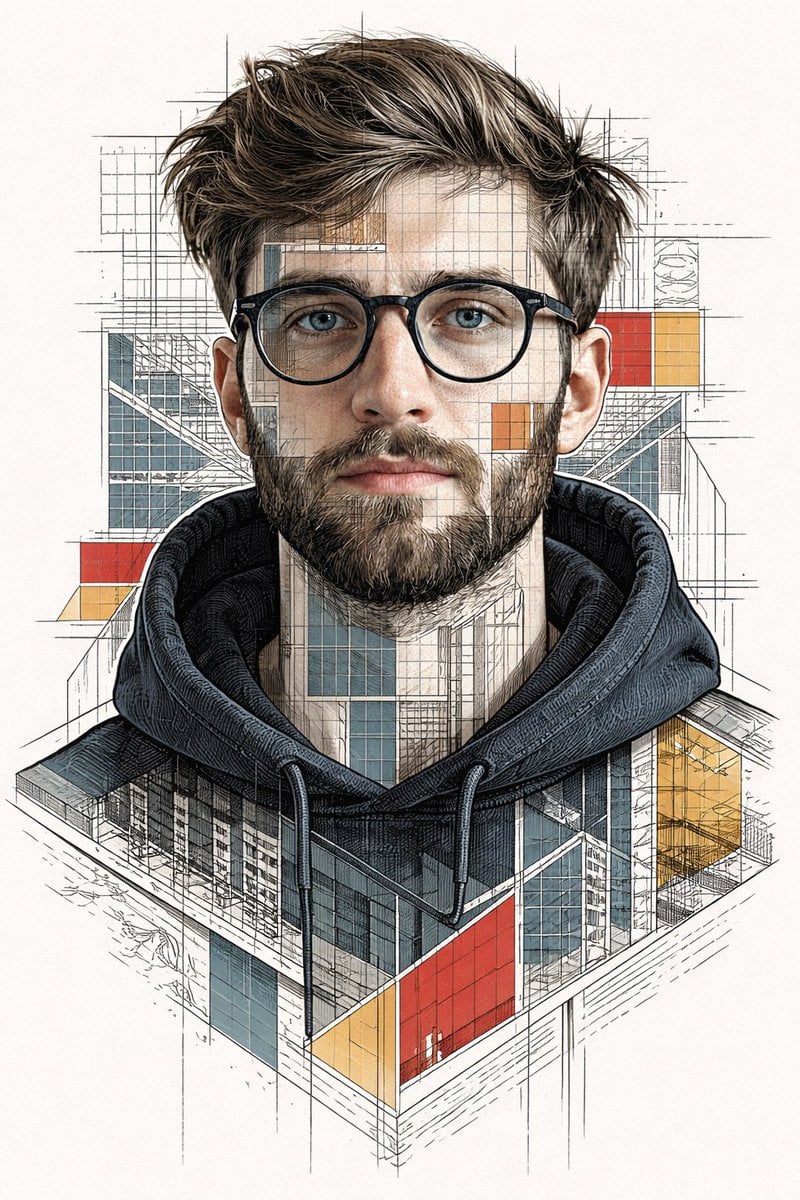 { "prompt": "Ultra-detailed stylized portrait using my face as reference. Intell…