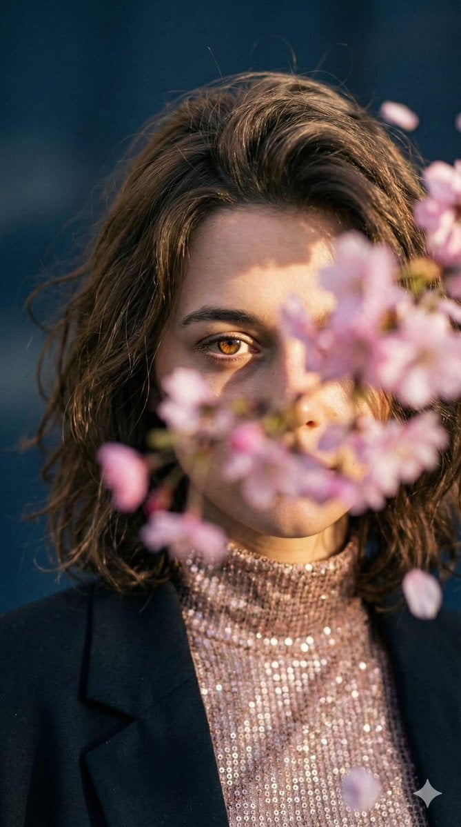{ "image_prompt": { "main_description": "Poetic cinematic close-up portrait of a… (3)