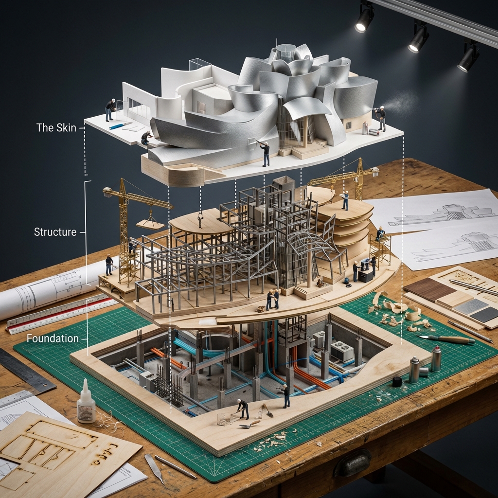 Input Variable: [Any Famous Building - Guggenheim, Burj Khalifa, Sydney Opera Ho…