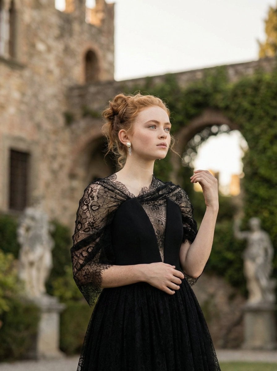 { "subject": { "character": "Sadie Sink", "age_range": "early to mid 20s", "skin…