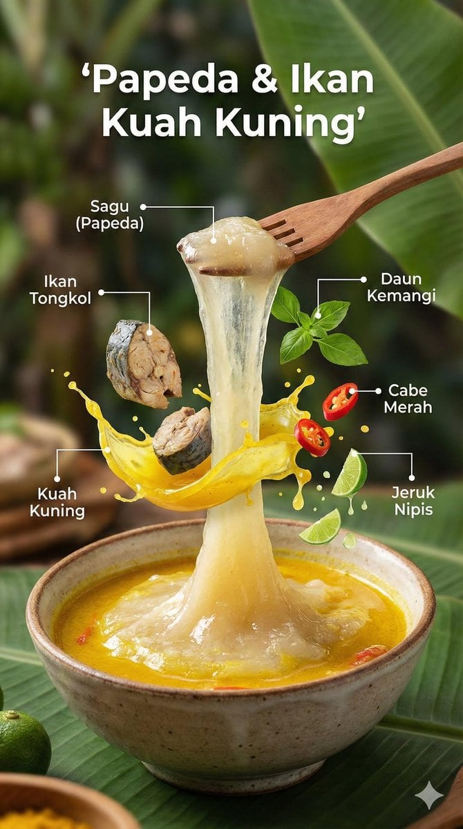 Ultra-realistic cinematic food photography of a traditional Indonesian dish, pre…