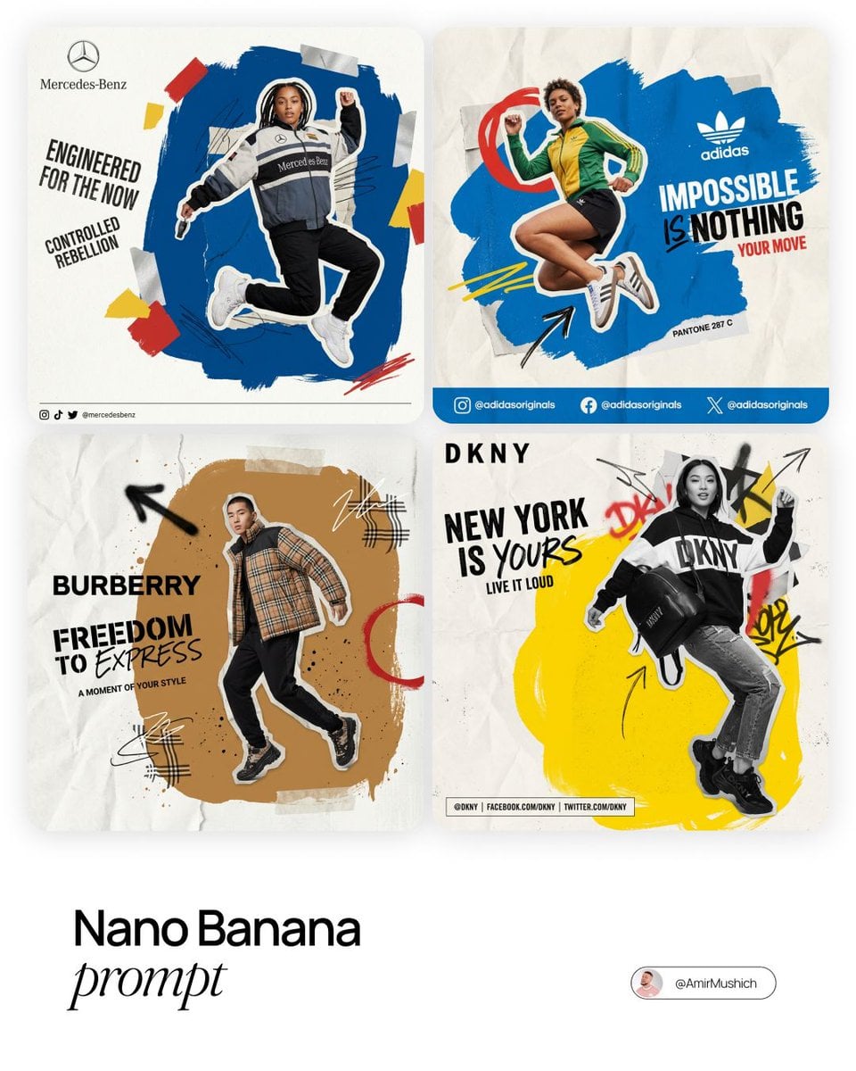 [Brand Name]. Act as a Social Media Art Director and Digital Collage Artist spec…