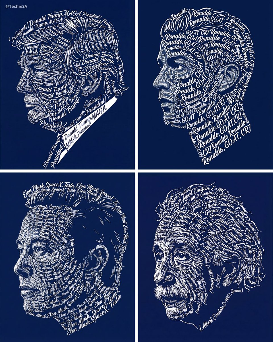 Create a typographic art portrait using the uploaded photo of a person as refere…