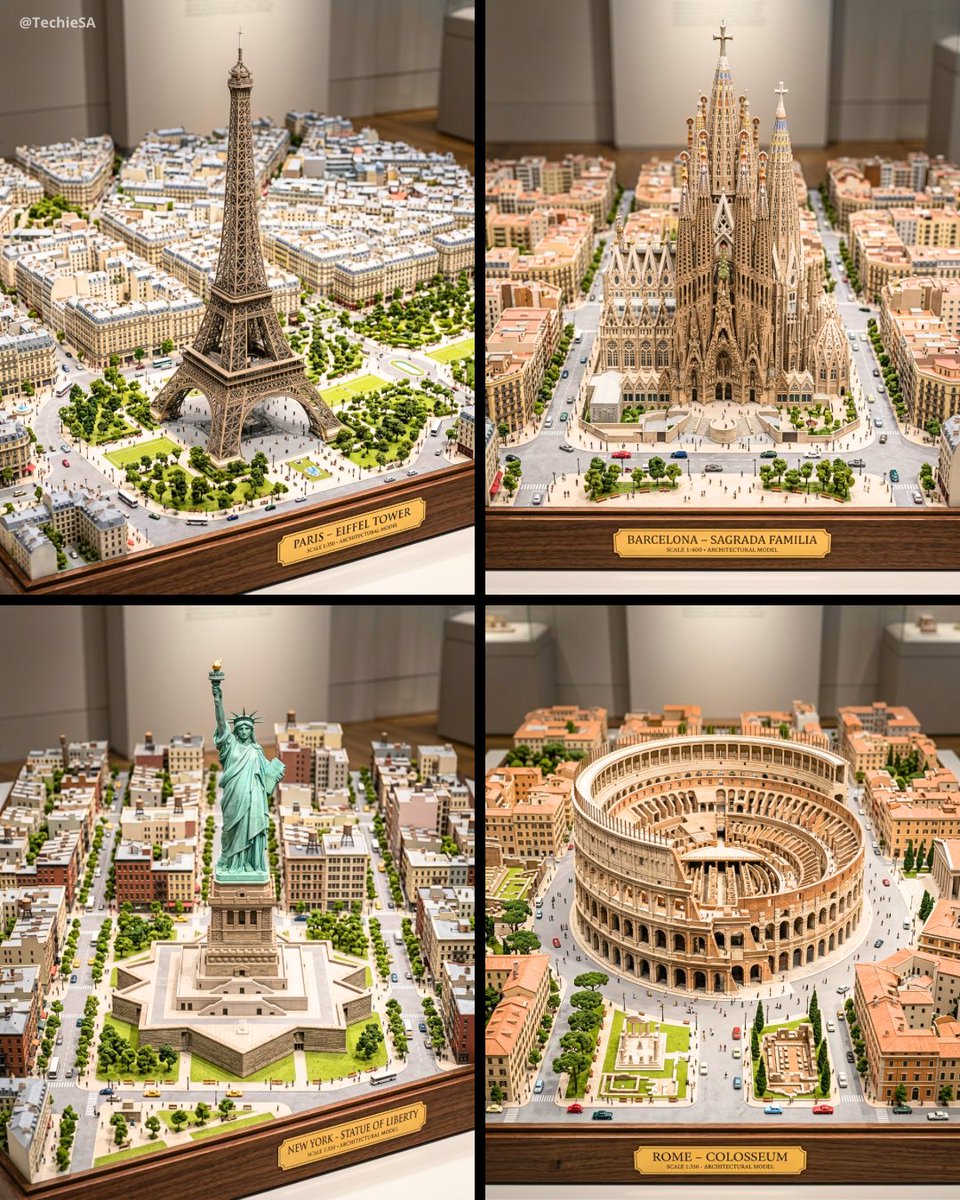 Ultra-detailed large-scale miniature architectural diorama of the [LANDMARK] in …