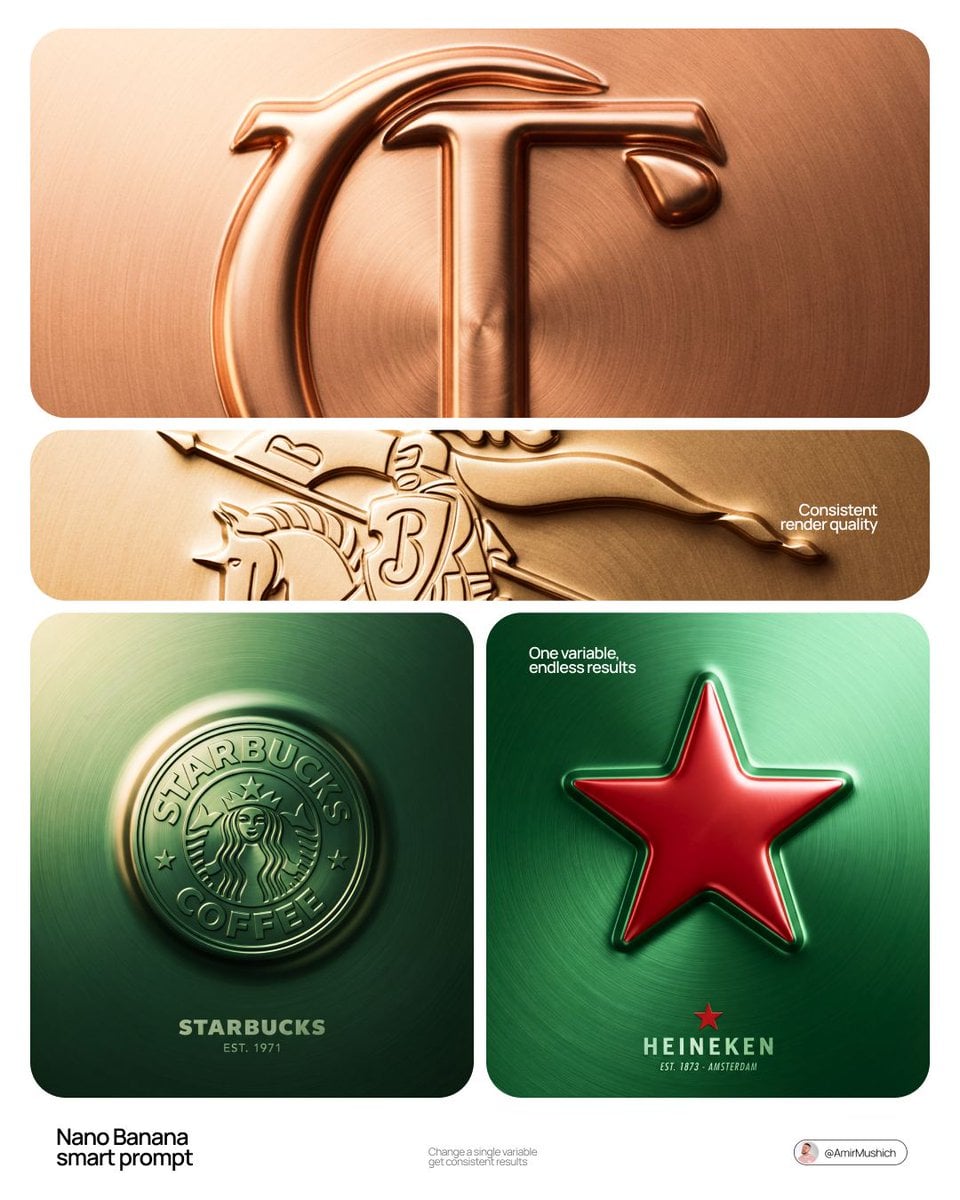 [Brand Name] + [Color] Act as a Senior CGI Artist and Brand Identity Director sp…