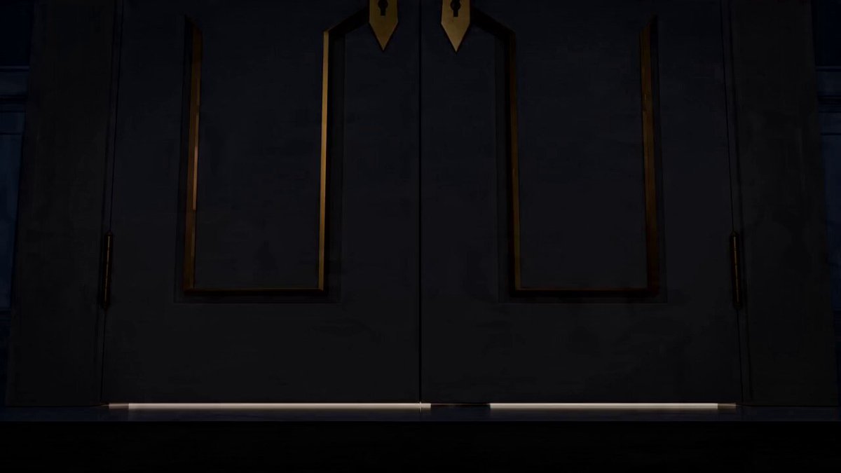 Stylized 3D animation with exaggerated proportions, sharp martial-arts-inspired …
