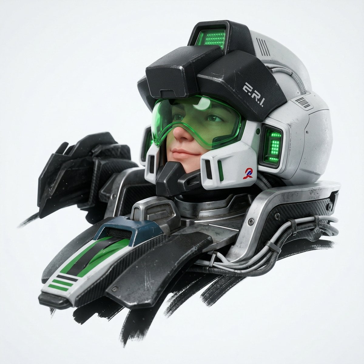 Convert to hyper-realistic 3D CGI collectible figurine render. Physically-based … (2)