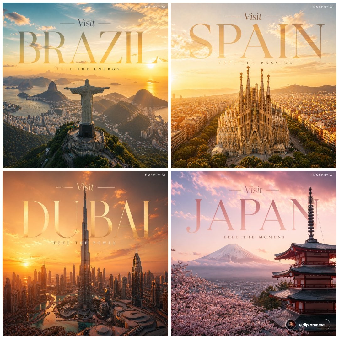 Cinematic luxury tourism poster, Spain, iconic view of Sagrada Família in Barcel…